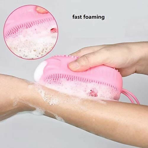 Favon Silicon Bubble Bath SPA Super Soft Body Scrubing Brush - Distacart