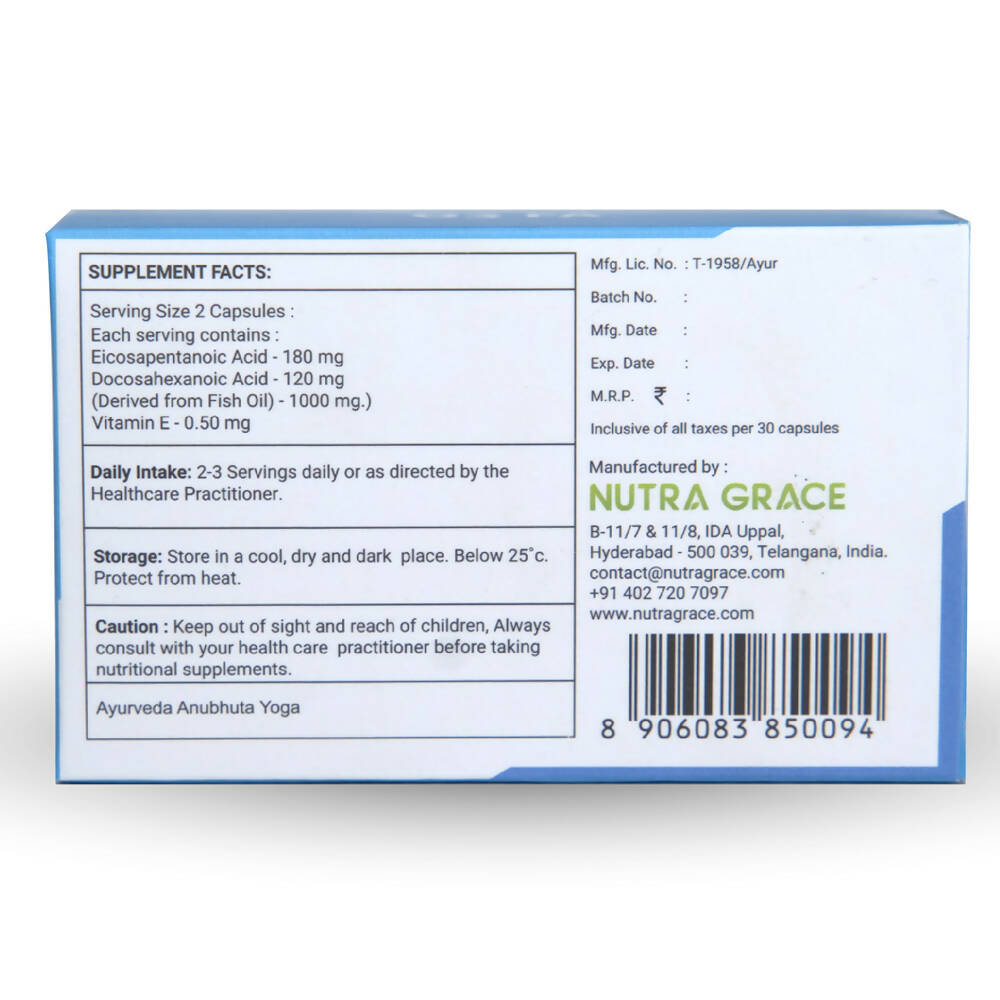 Nutra Grace Fish Oil O3 FA Capsules - Distacart