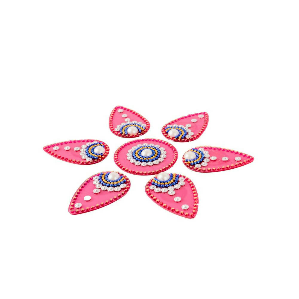 Kundan HandiKrafts Drop Rangoli Red (Baby) - Distacart