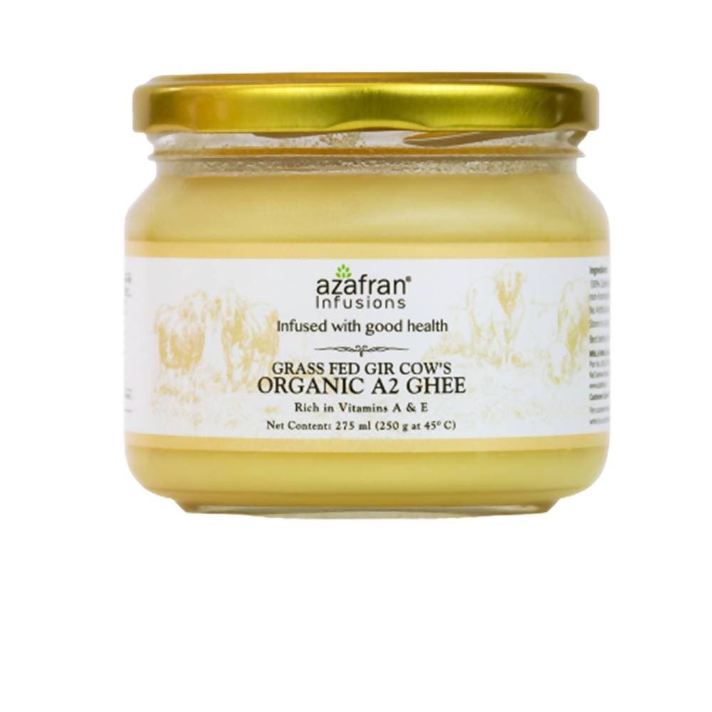 Azafran Infusions Grass Fed Gir Cow’s Organic A2 Ghee - Distacart