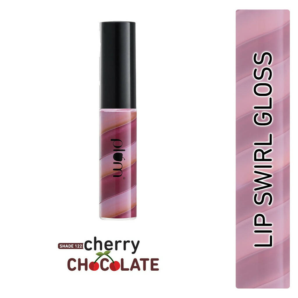 Plum Soft Swirl Lip Gloss 3 Shades In 1 & 122 Cherry Chocolate - Distacart