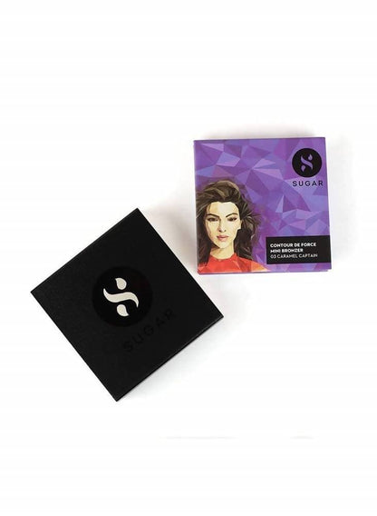 Sugar Contour De Force Mini Bronzer - 03 Caramel Captain (Chestnut Brown) - Distacart