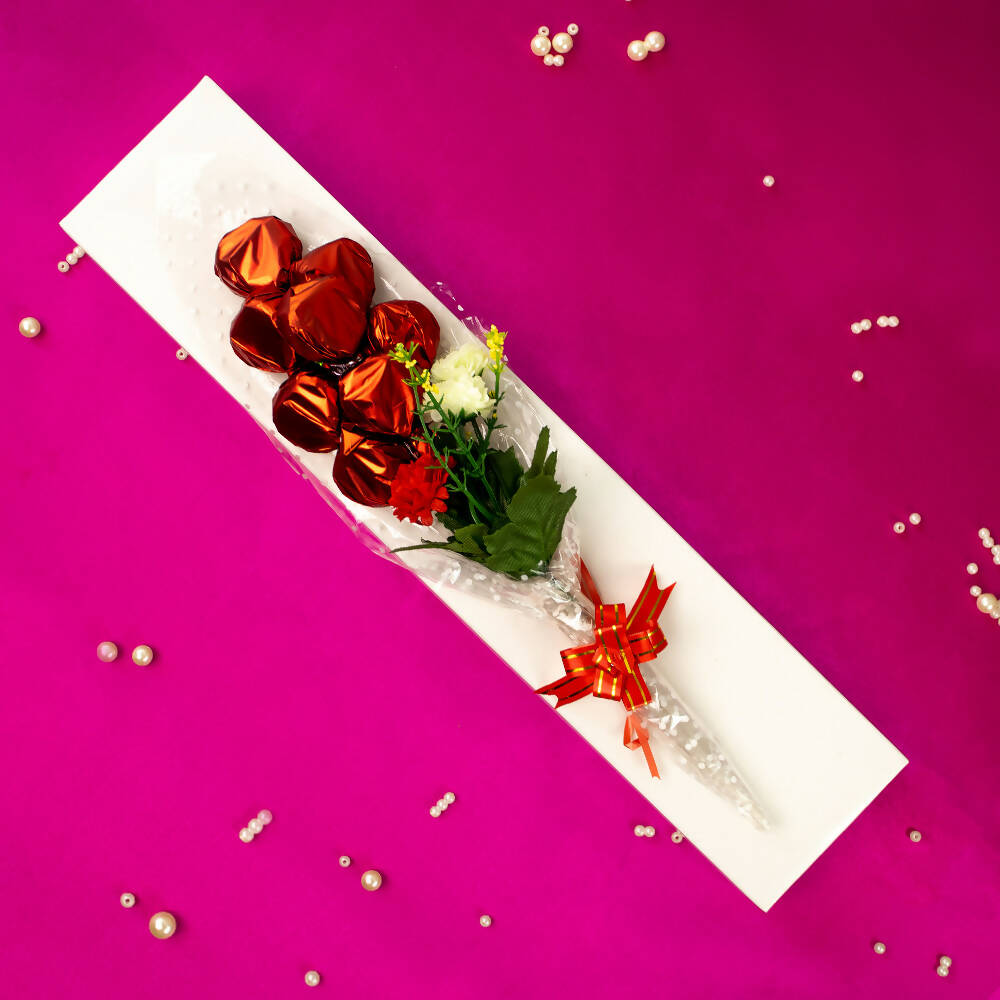 Dibha Women's Day Chocolate Bouquet Love For Her (Heart Shape) - Distacart