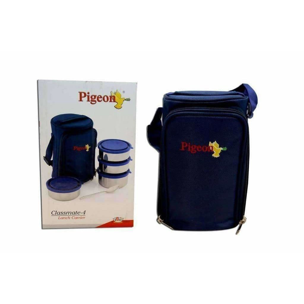 Pigeon Classmate 4 Box Stainless Steel Lunch Box Set-Lunch Carrier - Distacart