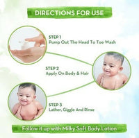 Thumbnail for Mamaearth Milky Soft Head to Toe Wash With Oats, Milk & Calendula For Babies - Distacart