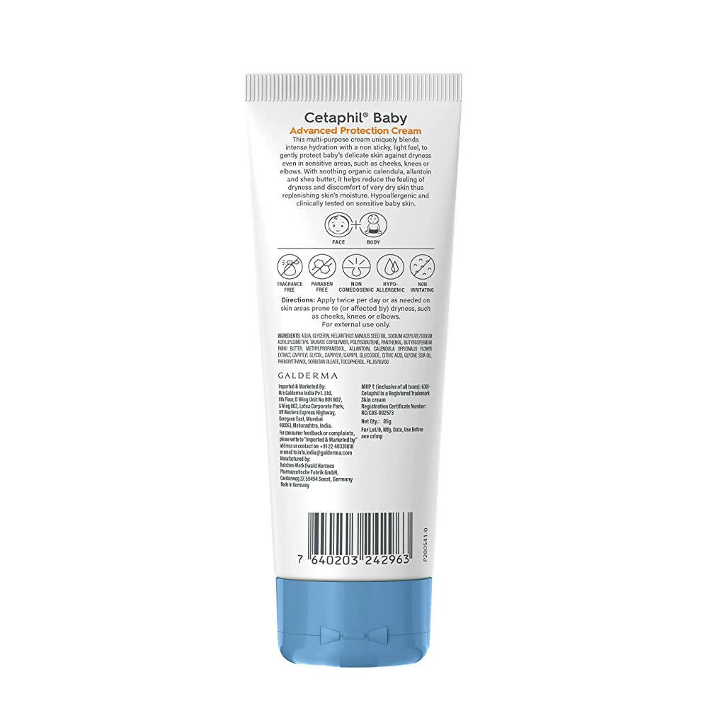 Cetaphil Baby Advanced Protection Cream With Organic Calendula - Distacart