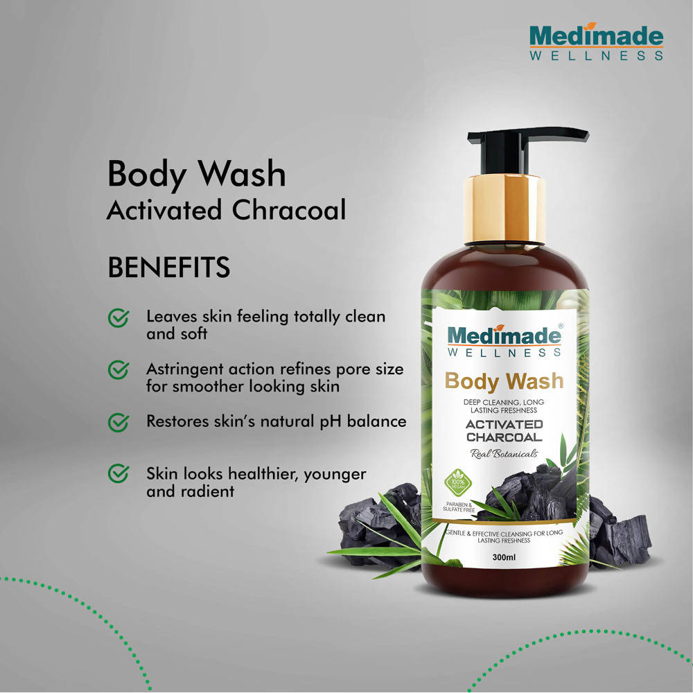 Medimade Wellness Activated Charcoal Body Wash - Distacart
