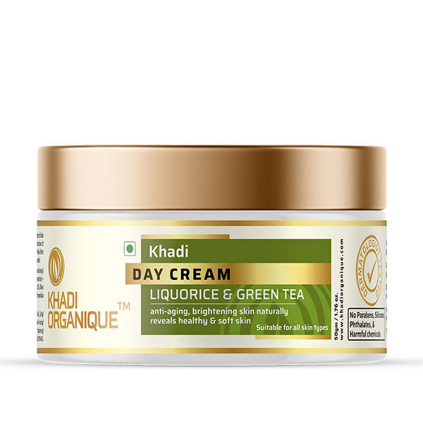 Khadi Organique Day Cream with Liquorice & Green Tea - Distacart