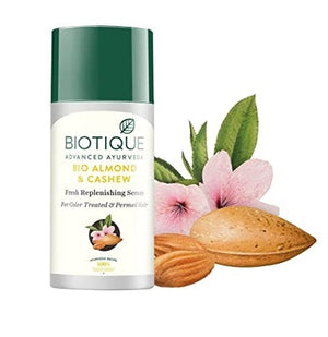 Biotique Advanced Ayurveda Bio Almond and Cashew Fresh Replenishing Hair Serum - Distacart