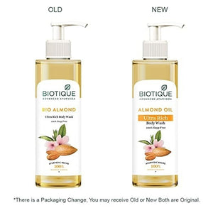 Biotique Advanced Ayurveda Bio Almond Ultra Rich Body Wash - Distacart