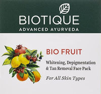 Thumbnail for Biotique Advanced Ayurveda Fruit Brightening Depigmentation & Tan Removal Face Pack - Distacart