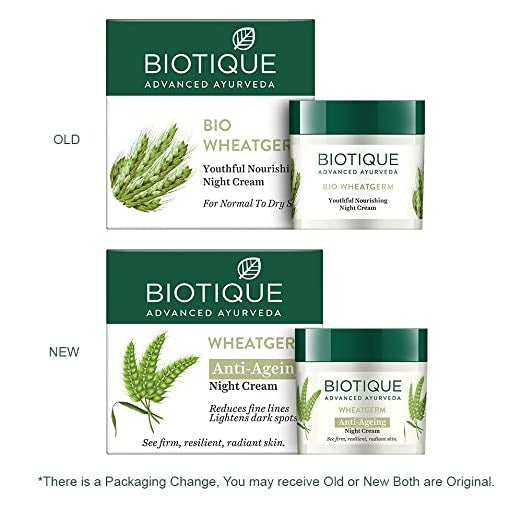 Biotique Advanced Ayurveda WheatGerm Anti-Ageing Night Cream - Distacart
