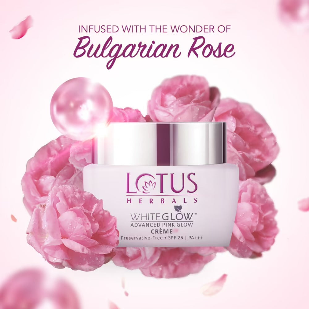 Lotus Herbals Whiteglow Advanced Pink Glow Creme Spf 25 I PA+++ - Distacart