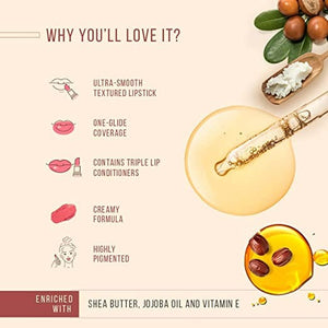 Lotus Make-Up Ecostay Butter Matte Lip Color - Nutty Brown (4.2 Gm) - Distacart