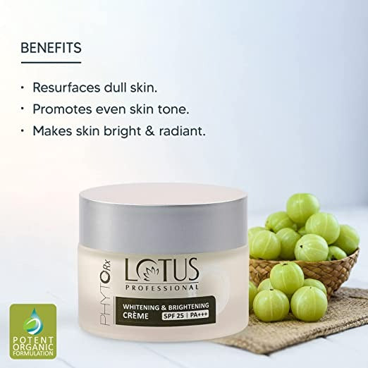 Lotus Professional Phyto Rx Whitening And Brightening Creme SPF 25 PA+++ - Distacart