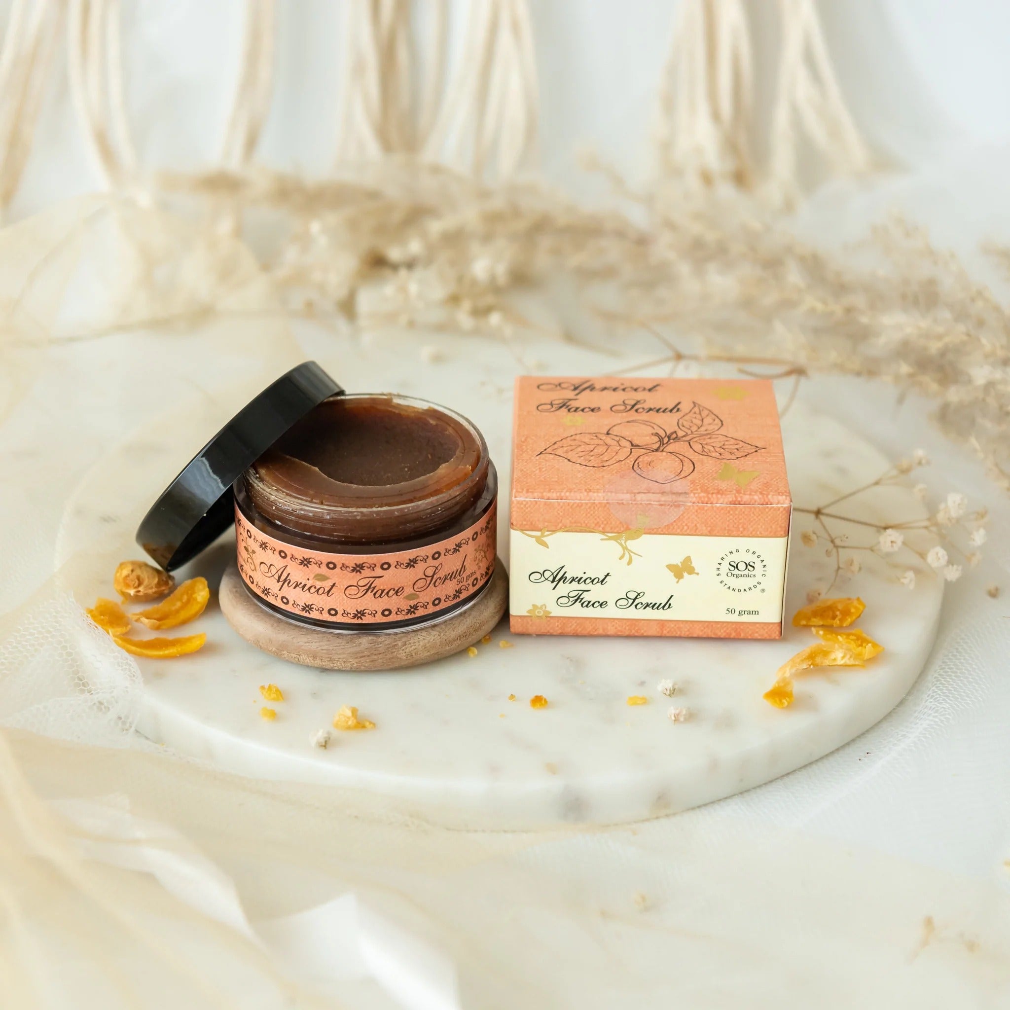 SOS Organics Apricot Face Scrub - Distacart