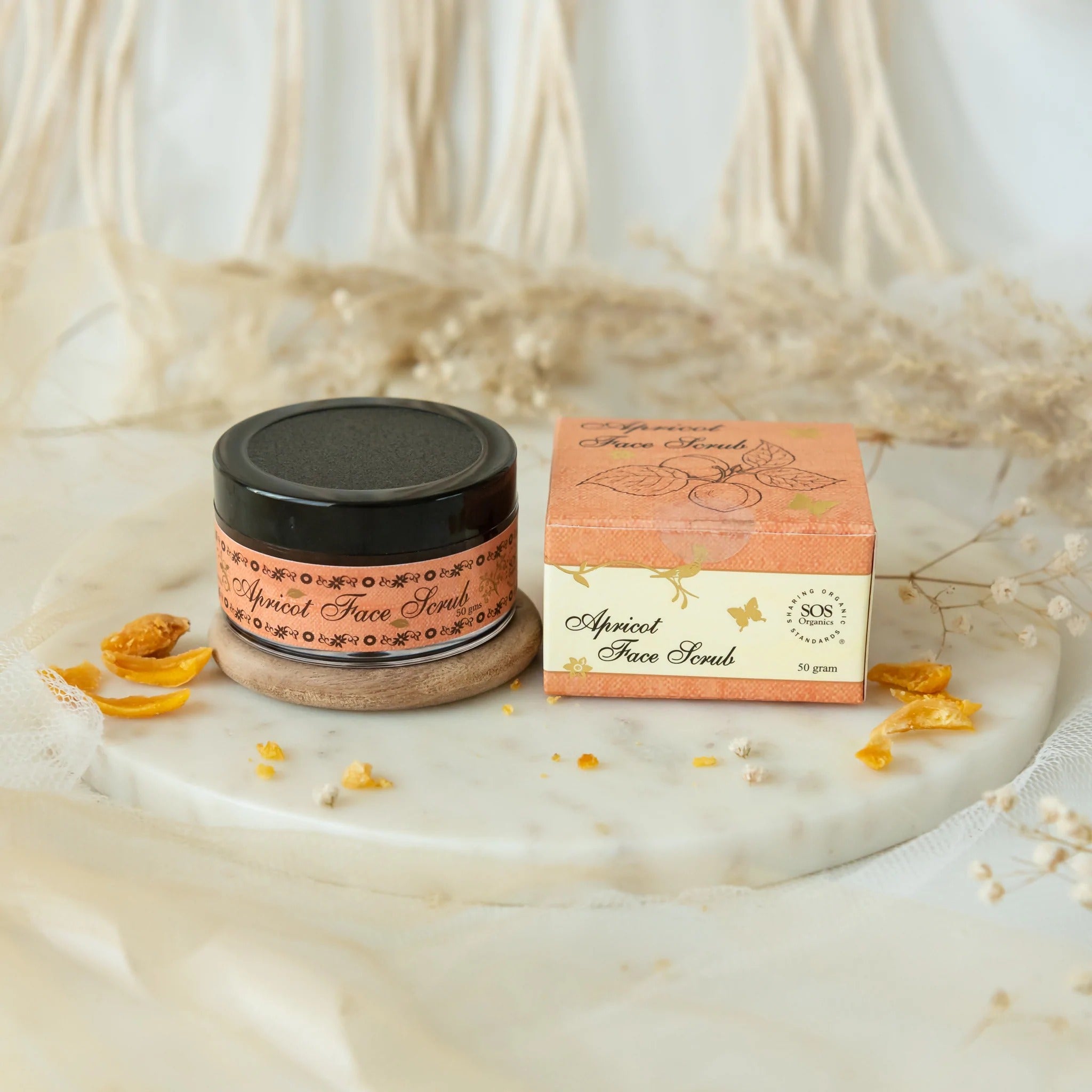 SOS Organics Apricot Face Scrub - Distacart