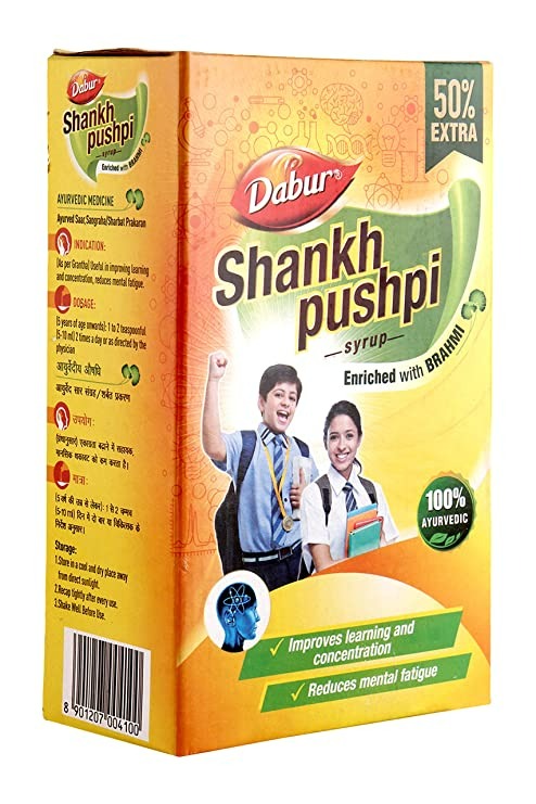 Dabur Shankpushpi Combo Syrup - Distacart
