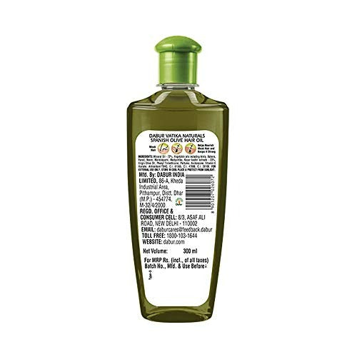 Dabur Vatika Natural Spanish Olive Hair Oil - Distacart