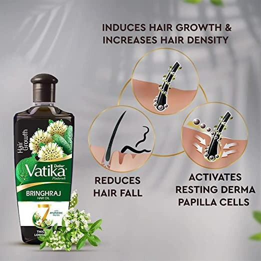 Dabur Vatika Naturals Bhringraj Hair Oil - Distacart