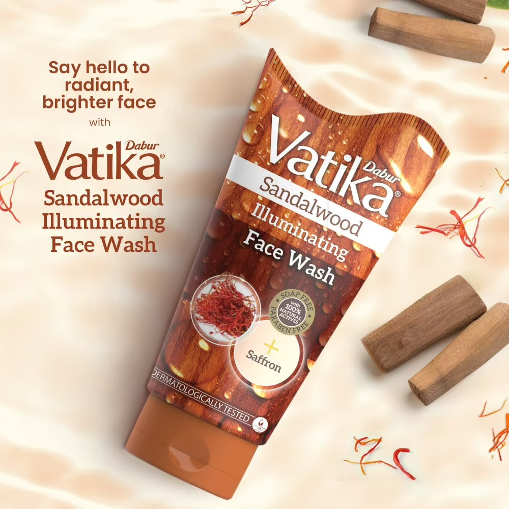 Dabur Vatika Sandalwood Face Wash - Distacart