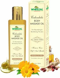 Thumbnail for Wheezal Calendula Body Massage Oil - Distacart