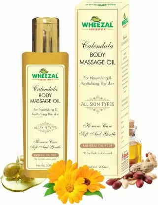 Wheezal Calendula Body Massage Oil - Distacart