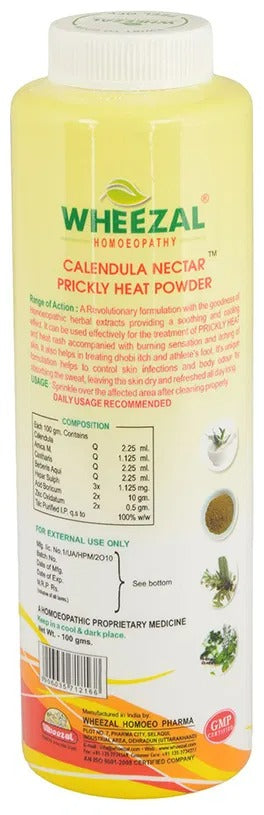 Wheezal Calendula Nectar Prickly Heat Homoeo Cool Powder - Distacart