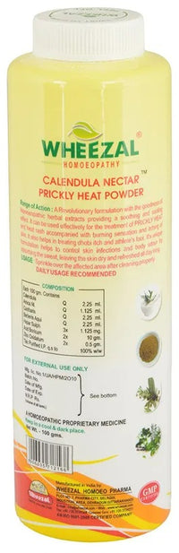 Thumbnail for Wheezal Calendula Nectar Prickly Heat Homoeo Cool Powder - Distacart