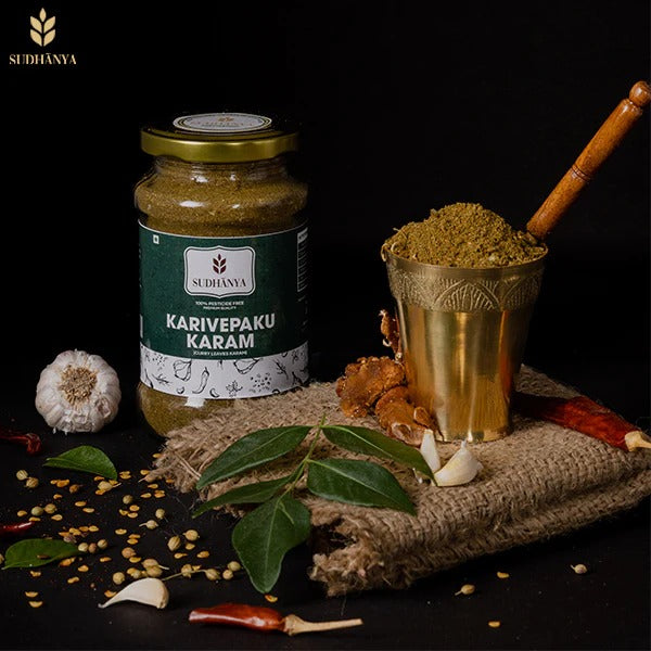 Sudhanya Organic Karivepaku Podi (Curry Leaf Powder) - Distacart