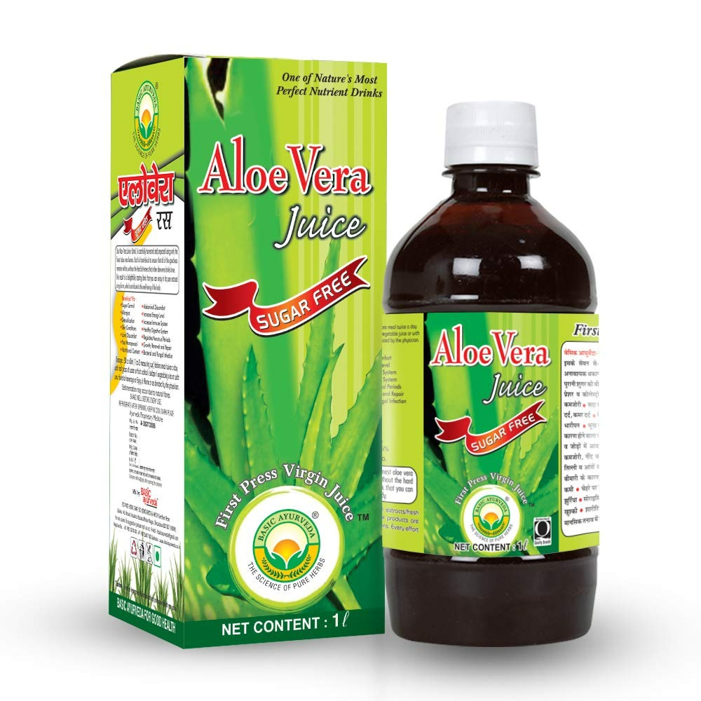 Basic Ayurveda Aloe Vera Juice With Fiber - Distacart