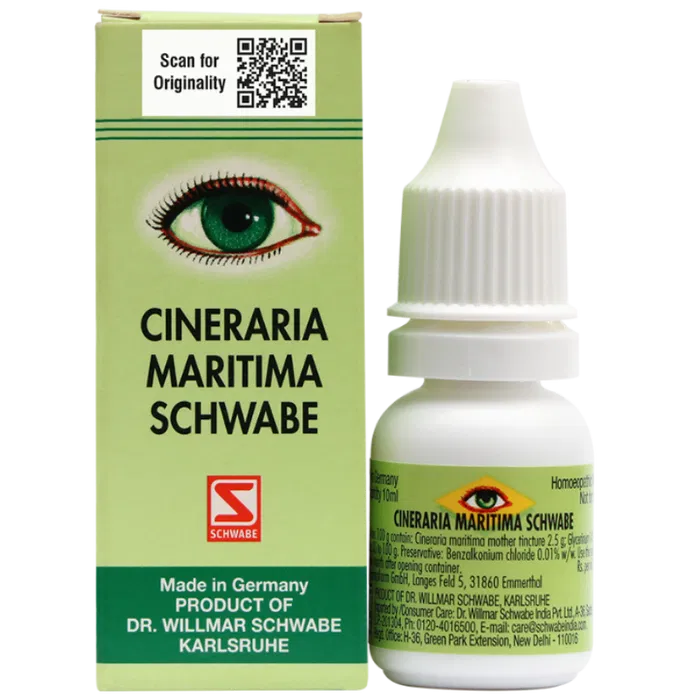 Dr. Willmar Schwabe India Cineraria Maritima Eye Drop Without Alcohol - Distacart