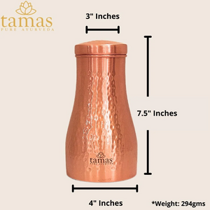 Tamas Hammered Bedroom Copper Water Jar - Distacart