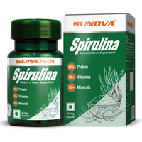 Thumbnail for Sunova Organic Spirulina 60 Capsules - Distacart