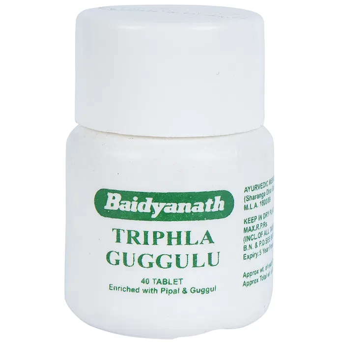 Baidyanath Jhansi Triphala Guggulu Tablets - Distacart