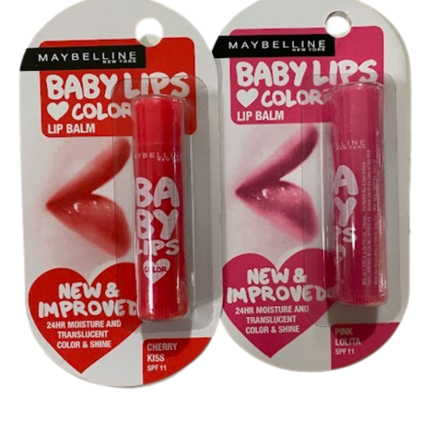 Maybelline New York Baby Lips Lip Balm (Pink & Red) - Distacart