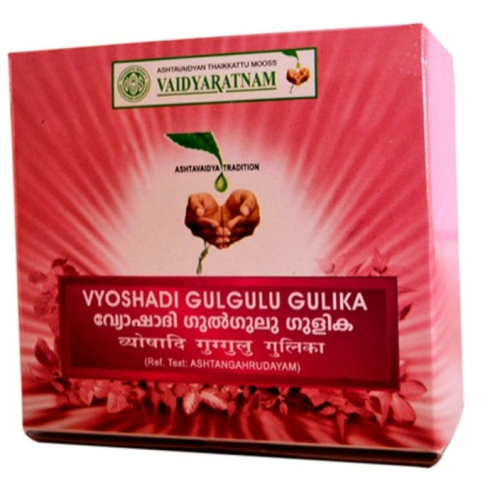 Vaidyaratnam Vyoshadi Gulgulu Gulika Tablet - Distacart