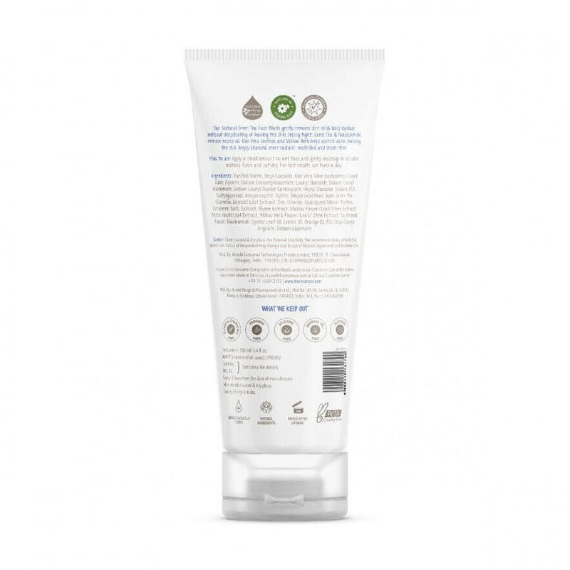 The Moms Co Natural Green Tea Face Wash - Distacart