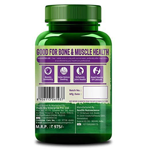 Himalayan Organics Alfalfa + Calcium Citrate Malate 1200mg Tablets - Distacart