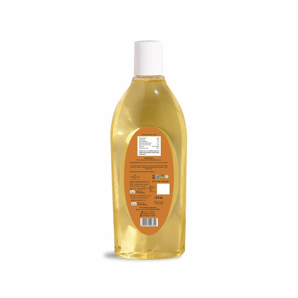 Indus Valley Bio Organic Cold Pressed Sweet Almond Oil - Distacart