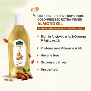 Indus Valley Bio Organic Cold Pressed Sweet Almond Oil - Distacart