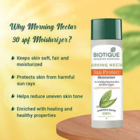 Thumbnail for Biotique Advanced Ayurveda Bio Morning Nectar Visibly Flawless Sun Protector 30+SPF UVA/UVB Sunscreen - Distacart