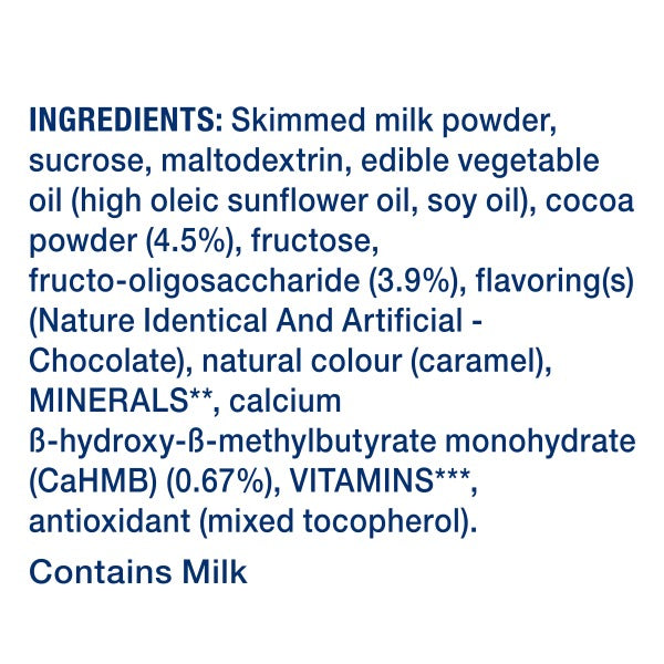 Ensure Nutritional Powder Chocolate Flavour  Ingredients