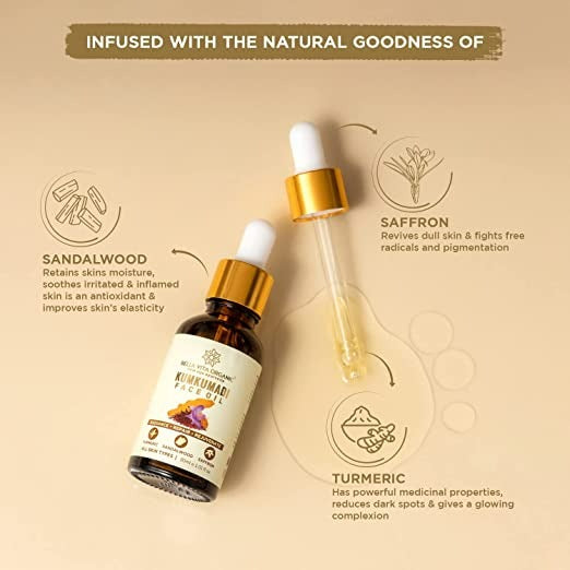 Bella Vita Organic Kumkumadi Face Glow Oil - Distacart