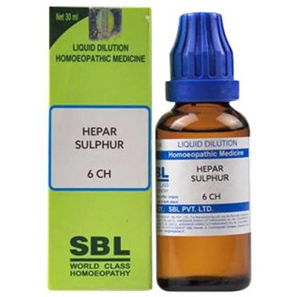 SBL Homeopathy Hepar Sulphur Dilution - Distacart