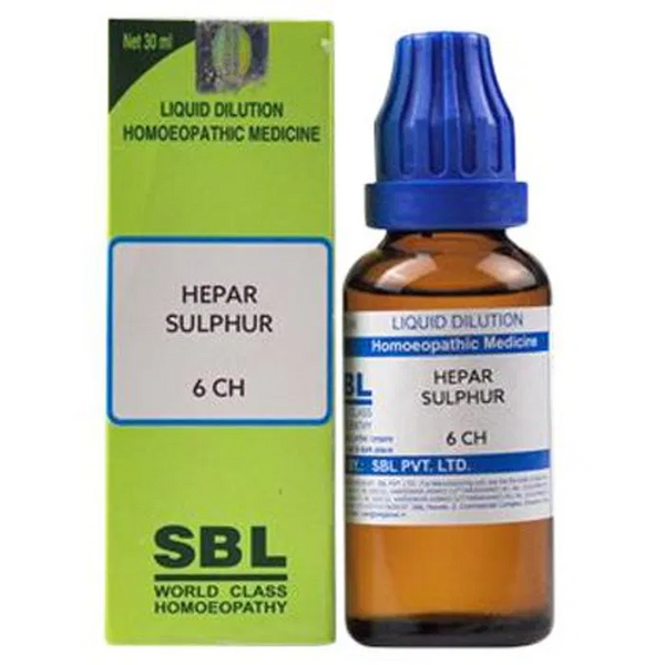 SBL Homeopathy Hepar Sulphur Dilution - Distacart