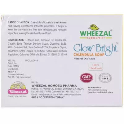 Wheezal Glow Bright Calendula Soap - Distacart