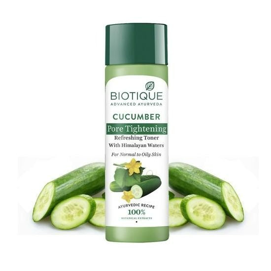 Biotique Bio Cucumber Pore Tightening Freshener With Himalayan Waters - Distacart