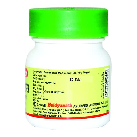 Baidyanath Garbhapal Ras 80 Tab - Distacart