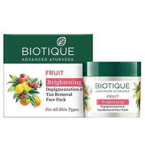 Biotique Bio Fruit Whitening & Depigmentation & Tan Removal Face Pack - Distacart